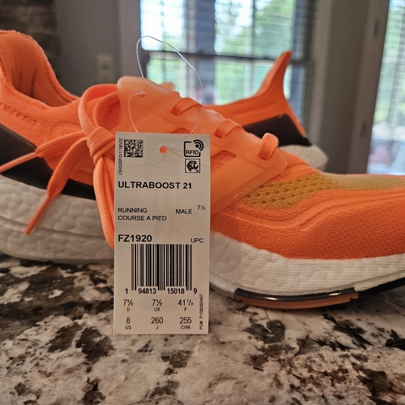 Adidas UltraBoost 21 ‘Screaming Orange’ M8 - Picture 8 of 10